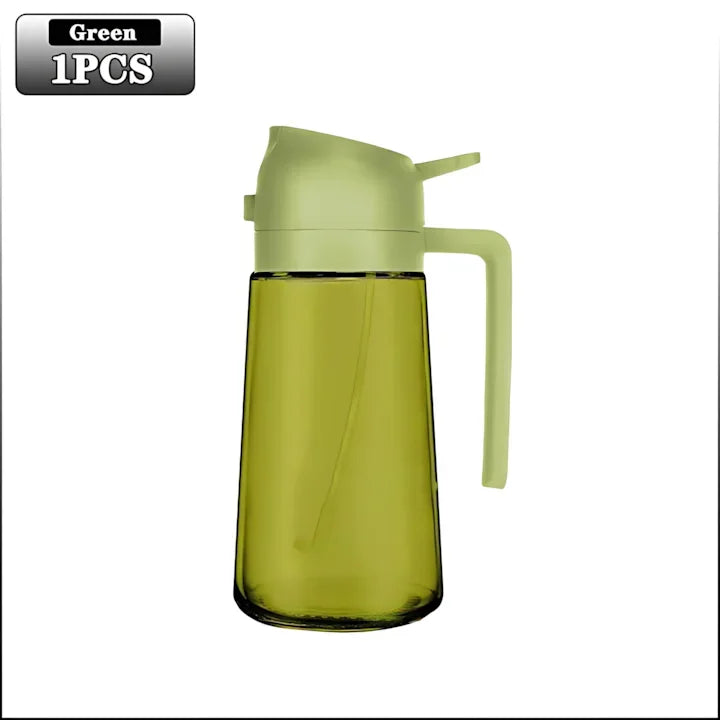 2-in-1 Glass Oil Sprayer & Dispenser