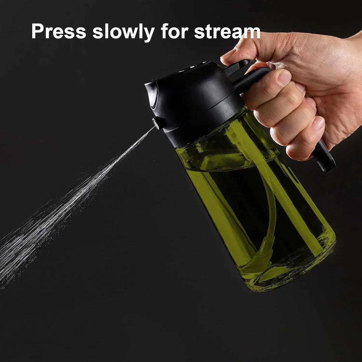 2-in-1 Glass Oil Sprayer & Dispenser