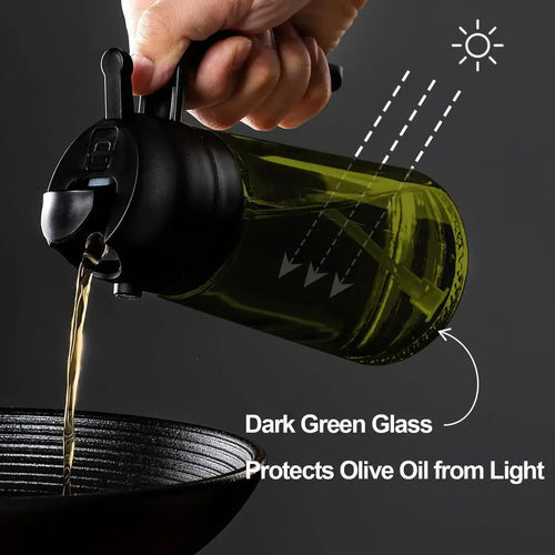 2-in-1 Glass Oil Sprayer & Dispenser