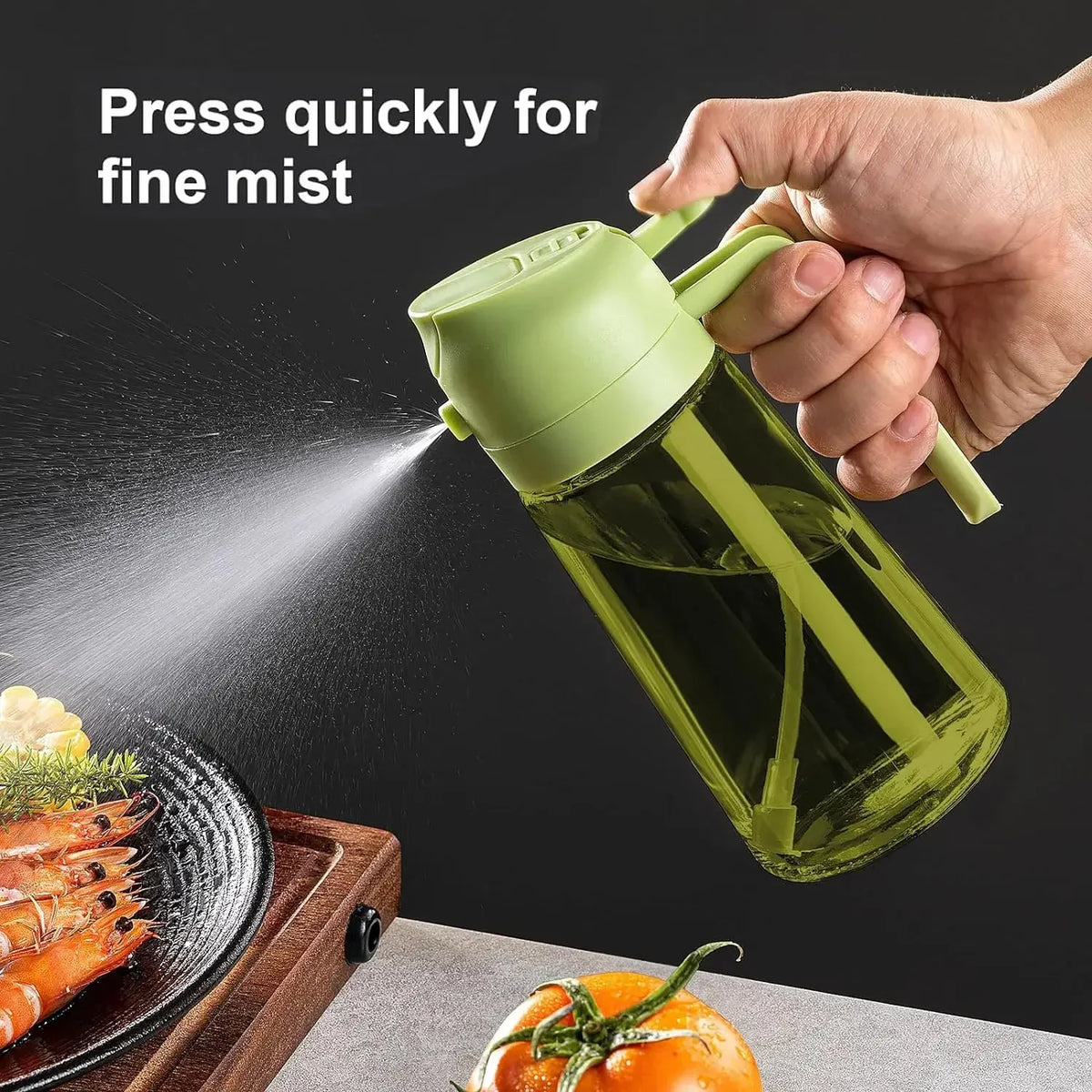 2-in-1 Glass Oil Sprayer & Dispenser