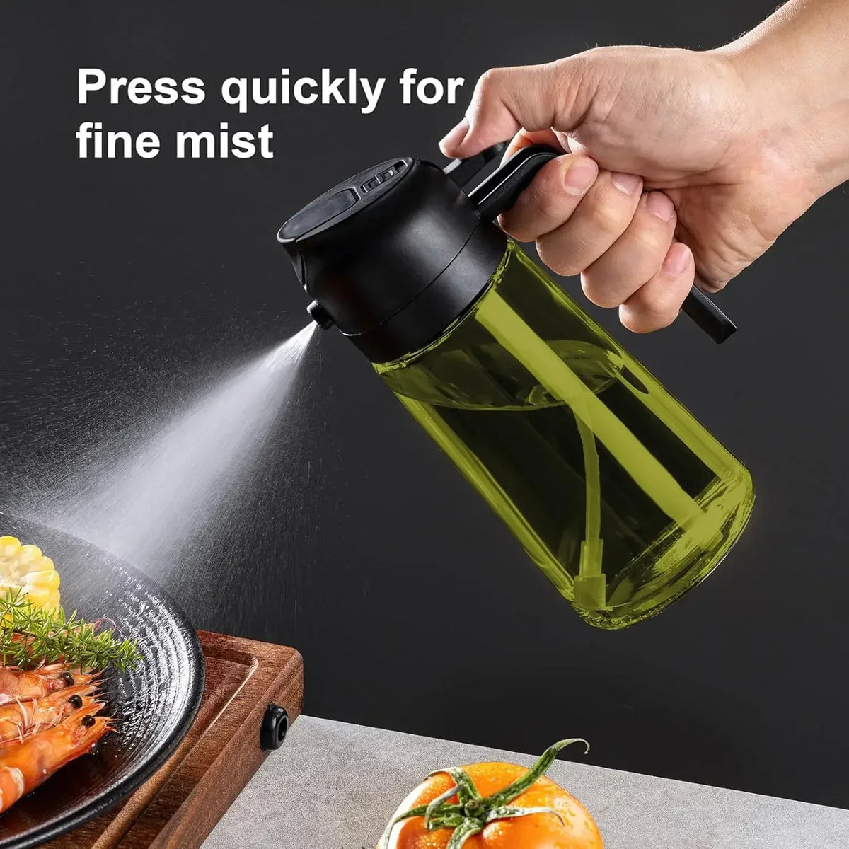2-in-1 Glass Oil Sprayer & Dispenser
