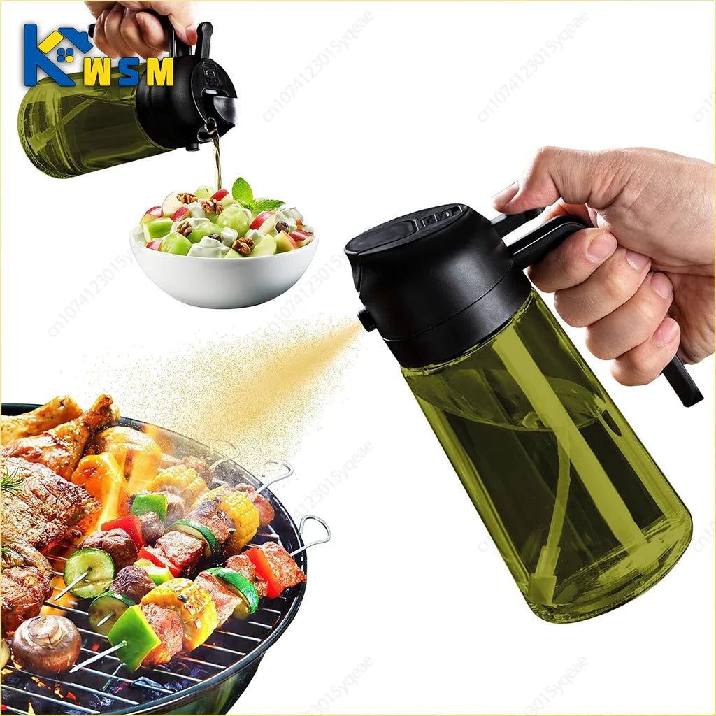 2-in-1 Glass Oil Sprayer & Dispenser